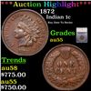 Image 1 : ***Auction Highlight*** 1872 Indian Cent 1c Graded au55 By SEGS (fc)