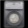 Image 4 : ***Auction Highlight*** 1874 arrows Seated Half Dollar 50c Graded ms63 By SEGS (fc)