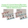 Image 4 : Group of 2 United States Mint Set in Original Government Packaging! From 1968-1969 with 20 Coins Ins