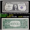 Image 1 : **Star Note** 1957B $1 Blue Seal Silver Certificate Grades Select AU