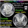 Image 1 : ***Auction Highlight*** 1897-s Morgan Dollar Near TOP POP! $1 Graded ms66+ DMPL By SEGS (fc)