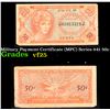 Image 1 : Military Payment Certificate (MPC) Series 641 50c Grades vf+