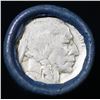 Image 2 : Buffalo Nickel Shotgun Roll in Old Bank Style 'Bell Telephone'  Wrapper 1923 & D Mint Ends.