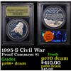 Image 1 : Proof 1995-S Civil War Modern Commem Dollar $1 Graded pr69+ dcam By USCG