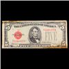Image 2 : 1928C $5 Red Seal United States Note Grades f, fine