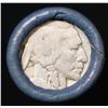 Image 2 : Buffalo Nickel Shotgun Roll in Old Bank Style 'Bell Telephone'  Wrapper 1923 & S Mint Ends.