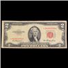 Image 2 : **Star Note** 1953 $2 Red Seal United States Note Grades f+