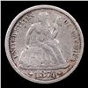 Image 2 : 1874 Arrows Seated Liberty Dime 10c Grades vf details