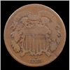 Image 2 : 1865 Fancy 5 Two Cent Piece 2c Grades vg, very good