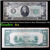 Image 1 : 1934B $20 Green Seal Federal Reserve Note (Philadelphia, PA) Grades f+