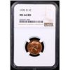 Image 2 : NGC 1935-d Lincoln Cent 1c Graded ms66 rd By NGC
