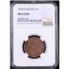 Image 2 : NGC 1918 Canada 1c KM-21 Graded ms63 BN By NGC