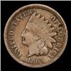 Image 2 : 1863 Indian Cent 1c Grades vg+