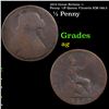 1872 Great Britain 1/2 Penny 1/2P Queen Vicotria KM-748.2 Grades ag