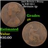 1862 Britain 1 Penny 1p KM-749.2 Grades g+