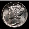 Image 2 : 1942-p Mercury Dime 10c Grades Choice Unc