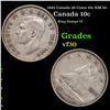 1945 Canada 10 Cents 10c KM-34 Grades vf++