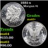 Image 1 : 1881-s Morgan Dollar $1 Grades Select+ Unc