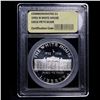 Image 2 : Proof 1992-w White House Modern Commem Dollar $1 Graded GEM++ Proof Deep Cameo BY USCG