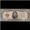 Image 2 : 1928C $5 Red Seal United States Note Grades f, fine