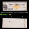 1884 Cooperstown, NY, First National Bank Check For $99.85 Grades NG