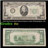 1934 $20 Green Seal Federal Reserve Note (Philadelphia, PA) Grades f+