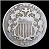 Image 2 : 1882 Shield Nickel 5c Grades vf+