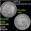 Image 1 : 1877-p Seated Liberty Quarter 25c Grades vf++