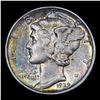 Image 2 : 1939-d Mercury Dime 10c Grades Select AU