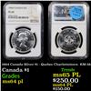 NGC 1964 Canada Silver $1 - Quebec Charlottetown  KM-58 Graded ms64 pl By NGC