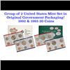 Image 1 : Group of 2 United States Mint Set in Original Government Packaging! From 1992-1993 with 20 Coins Ins