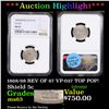 Image 1 : ***Auction Highlight*** NGC 1868/68 REV OF 67 VP-027 TOP POP! Shield Nickel 5c Graded ms63 By NGC (f