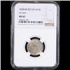 Image 2 : ***Auction Highlight*** NGC 1868/68 REV OF 67 VP-027 TOP POP! Shield Nickel 5c Graded ms63 By NGC (f