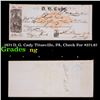 1871 D. G. Cady Titusville, PA, Check For $371.87 Grades NG