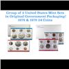 Image 1 : Group of 2 United States Mint Set in Original Government Packaging! From 1978-1979 with 24 Coins Ins