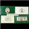 Image 1 : 1999 $5 Federal Reserve Note, Low Numbered Uncirculated 2000 BEP Folio Issue Grades Gem CU