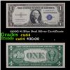 1935G $1 Blue Seal Silver Certificate Grades Choice CU