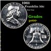Image 1 : Proof 1961 Franklin Half Dollar 50c Grades Choice+ Proof