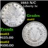 Image 1 : 1883 N/C Liberty Nickel 5c Grades Select Unc
