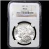 Image 2 : NGC 1887-p Morgan Dollar $1 Graded ms63 By NGC