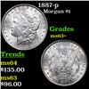 Image 1 : 1887-p Morgan Dollar $1 Grades Select+ Unc