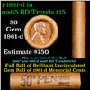 Image 1 : Shotgun Lincoln 1c roll, 1961-d 50 pcs Brandt Wrapper.