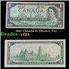 1967 Canada $1 (Ottawa, CA) Grades vf+