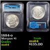 Image 1 : 1884-o Morgan Dollar $1 Graded ms64 By ICG