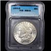 Image 2 : 1884-o Morgan Dollar $1 Graded ms64 By ICG