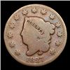 Image 2 : 1827 Coronet Head Large Cent 1c Grades vg, very good
