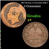 1867-M Italy 5 Centesimi KM-3 Grades g, good