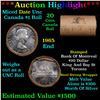 Image 1 : ***Auction Highlight*** Full $20 Bank of Montreal Roll of Silver Mix date with 1965 Ends, Canadian D