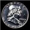 Image 2 : Proof 1962 Franklin Half Dollar 50c Grades Select+ Proof