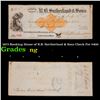 1873 Banking House of R.B. Surtherland & Sons Check For $400 Grades NG